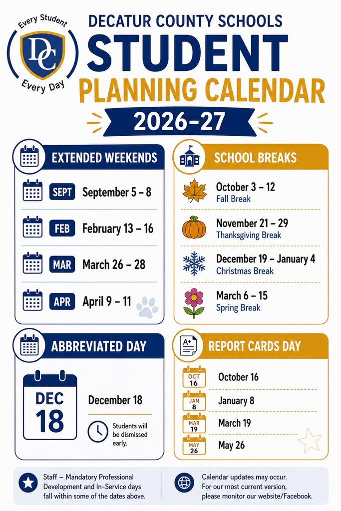 student calendar