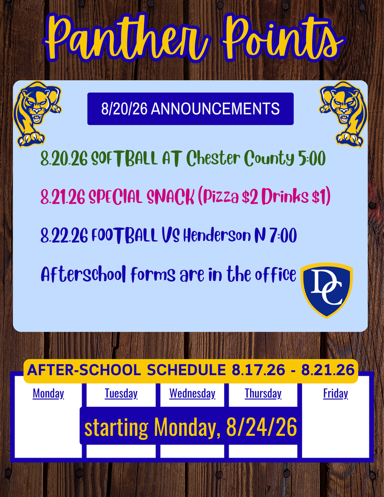 Panther Points 8/20/26