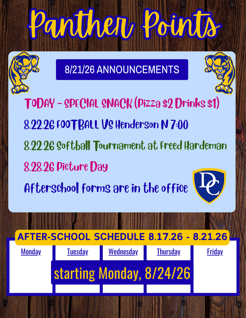 Panther Points 8/21/26