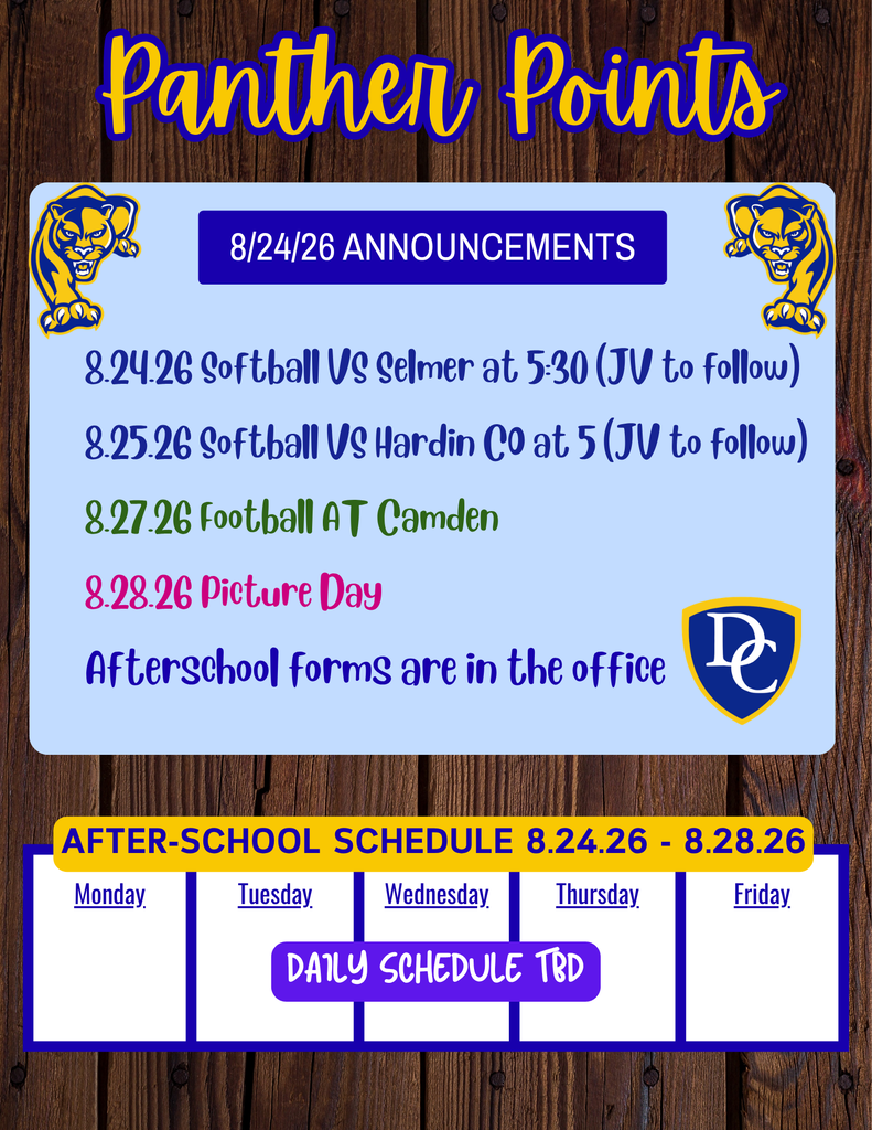 Panther Points 8-24-26