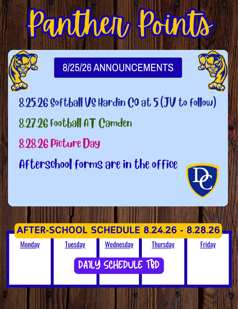Panther Points 8-25-26