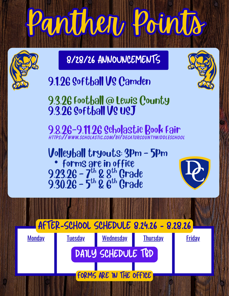 Panther Points 8-28-26
