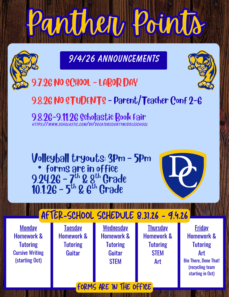 Panther Points 9-4-26