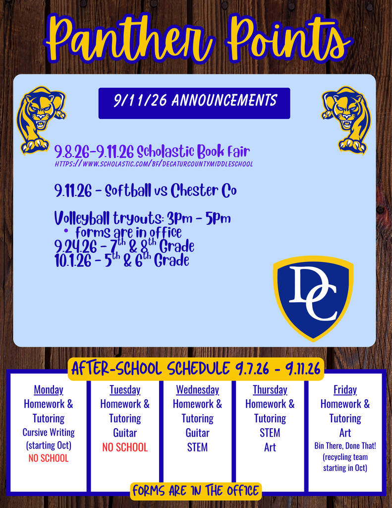 Panther Points 9-11-26