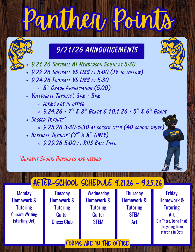 Panther Points 9-21-26