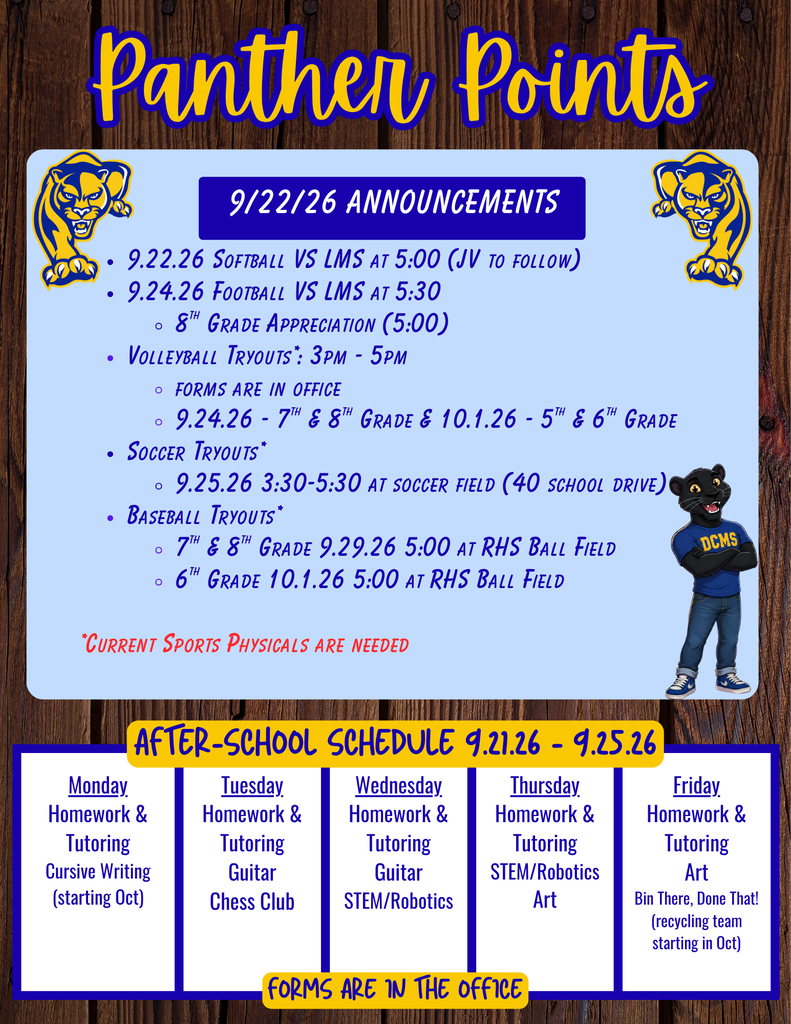 Panther Points 9-22-26