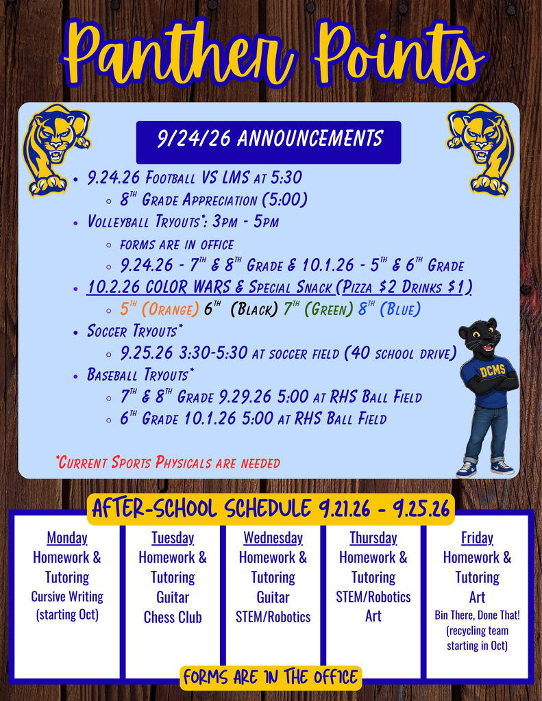 Panther Points 9-24-26