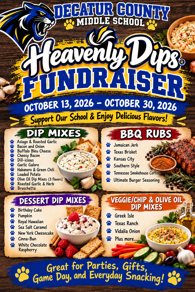 Heavenly Dips Fundraiser! Get out there and start selling!! Great for Parties, Gifts and Game Day Snacking!