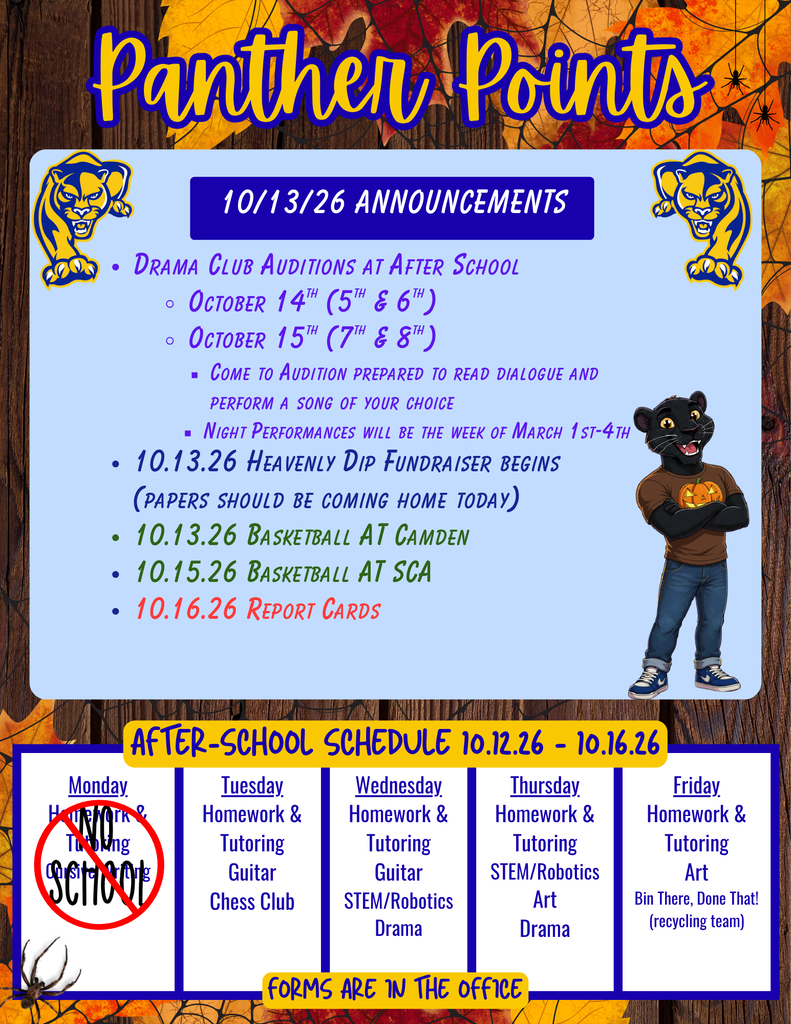 Panther Points 10-13-26