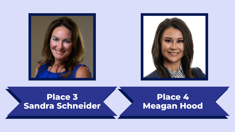 Photos of Sandra Schneider (Place 3) and Meagan Hood (Place 4) 