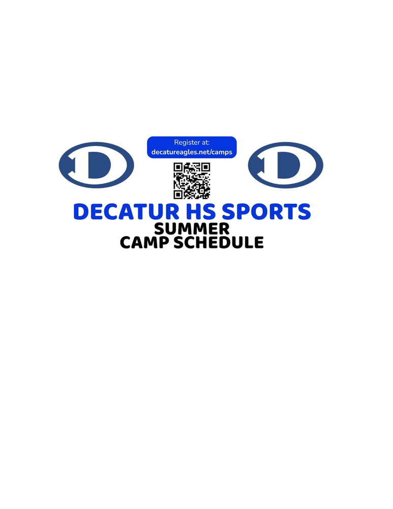 Decatur HS Sports Summer Camp Schedule 