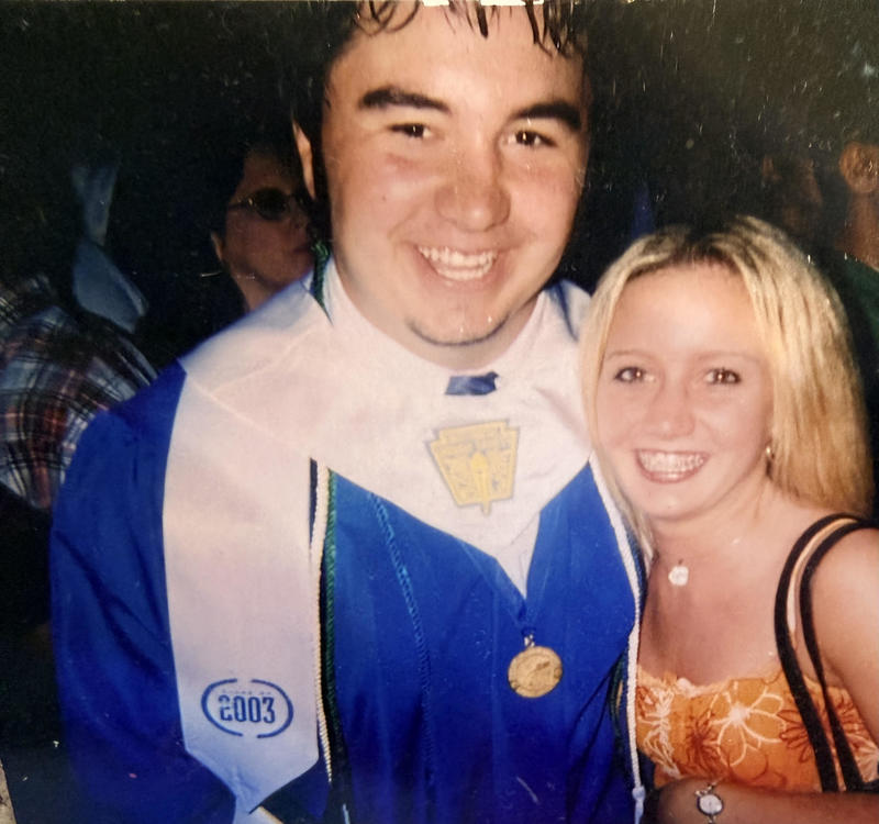 Photo of Brennan and Andria Williams during their high school years