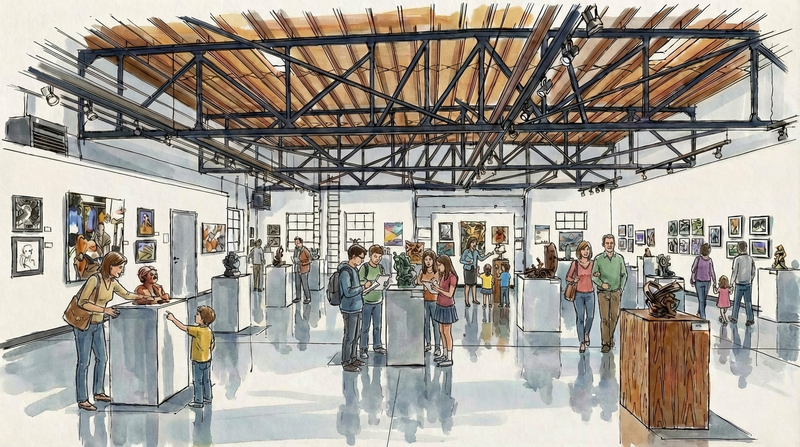 Artist rendering of the new space from the inside 