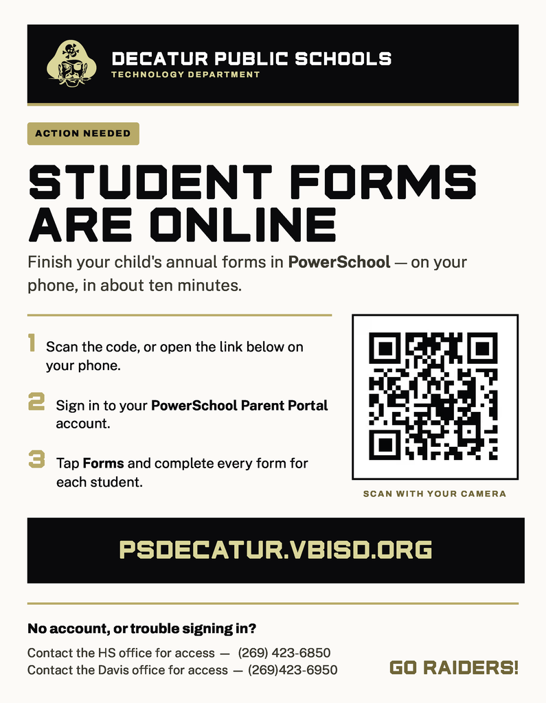 Powerschool forms update visit psdecatur.vbisd.org