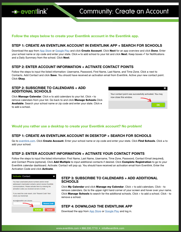 Creating an Account and Registering a Student Athlete