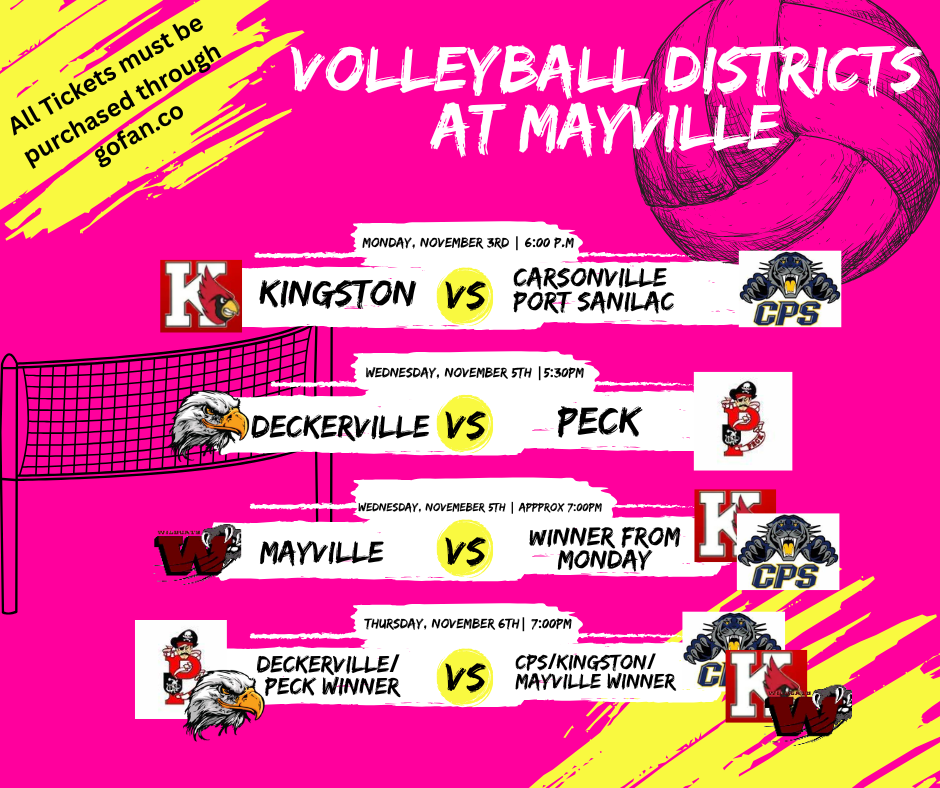 Volleyball Districts in Mayville