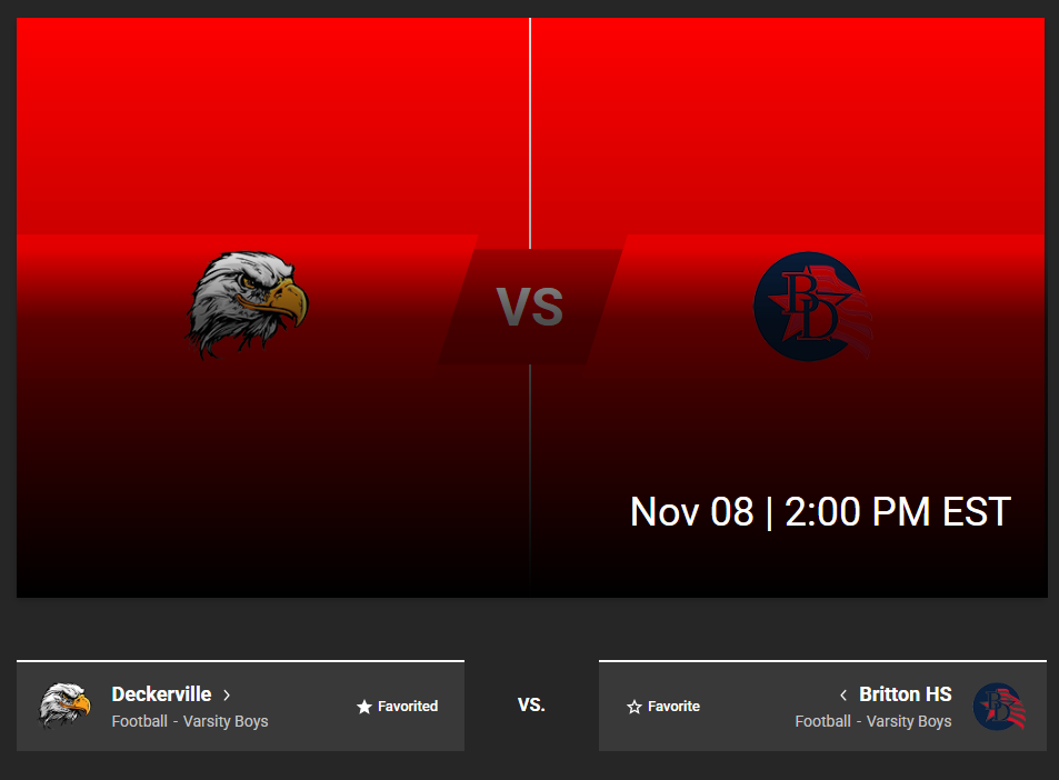 Deckerville Vs Britton