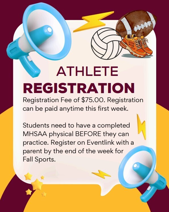 Athletic Registration Flyer