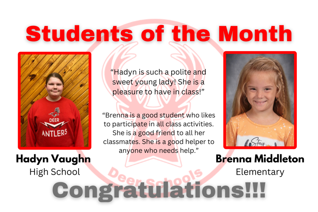 Students of the Month