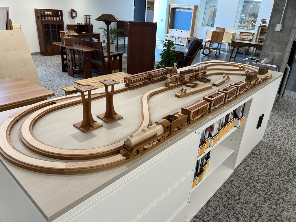 WOOD is in the middle of publishing a series of project articles with instructions on building this toy train and all the track and cars.