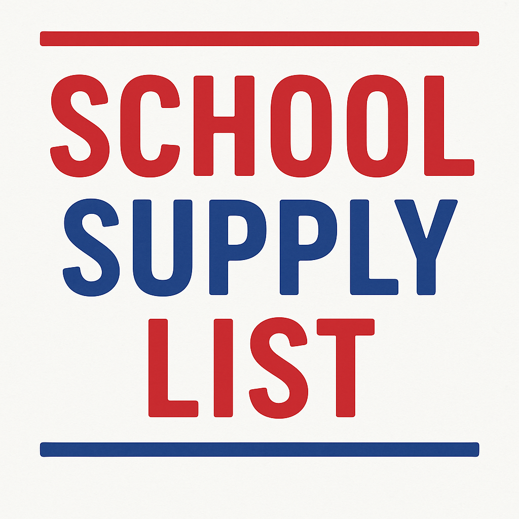 school supply list