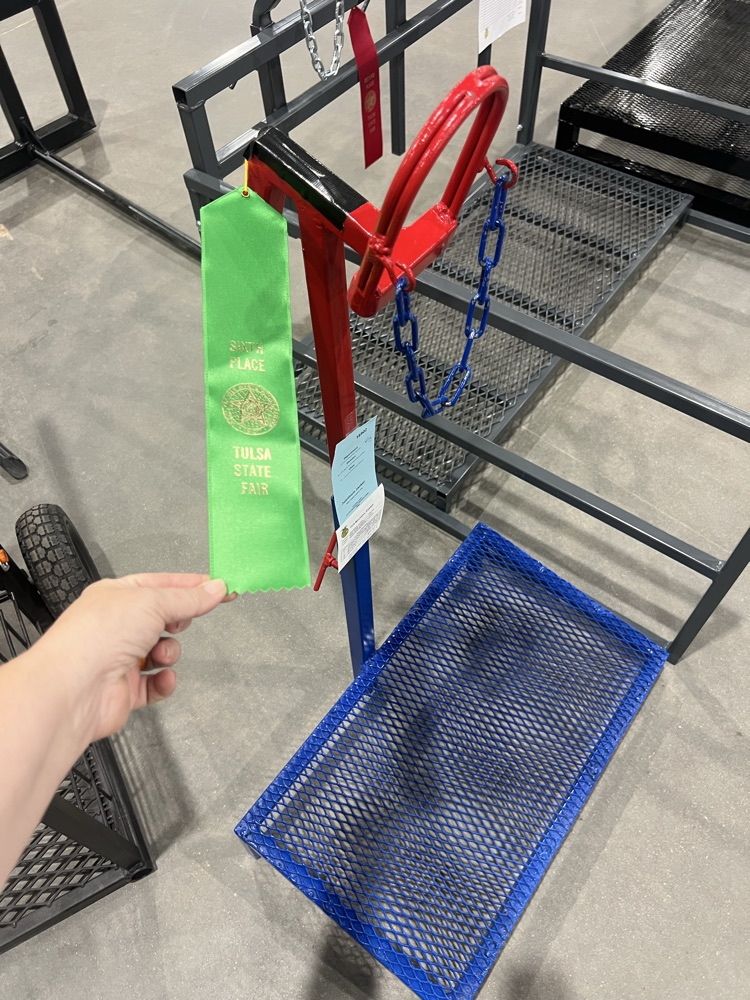 Jaunlouis placed 6th with his ag mechanics project