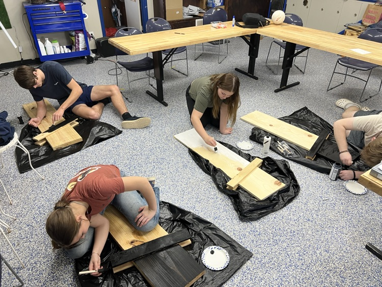 Starting the decorative side of some ag mechanics projects! 