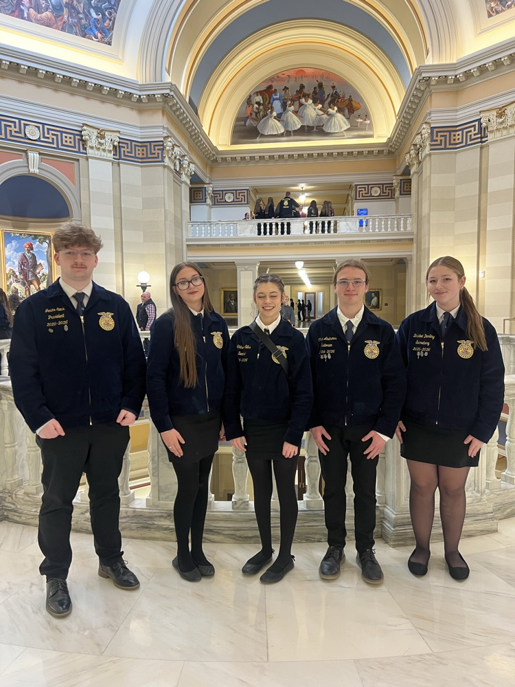 Our Capitol is beautiful and the officers were impressed by the art and history. 