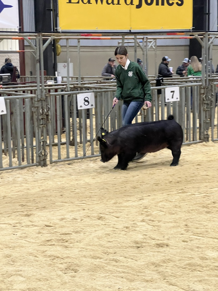 Hadlee with her dark cross gilt.