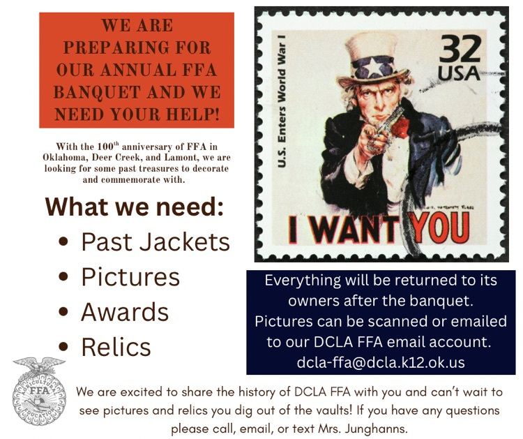 Call Mrs Junghanns with any questions! 