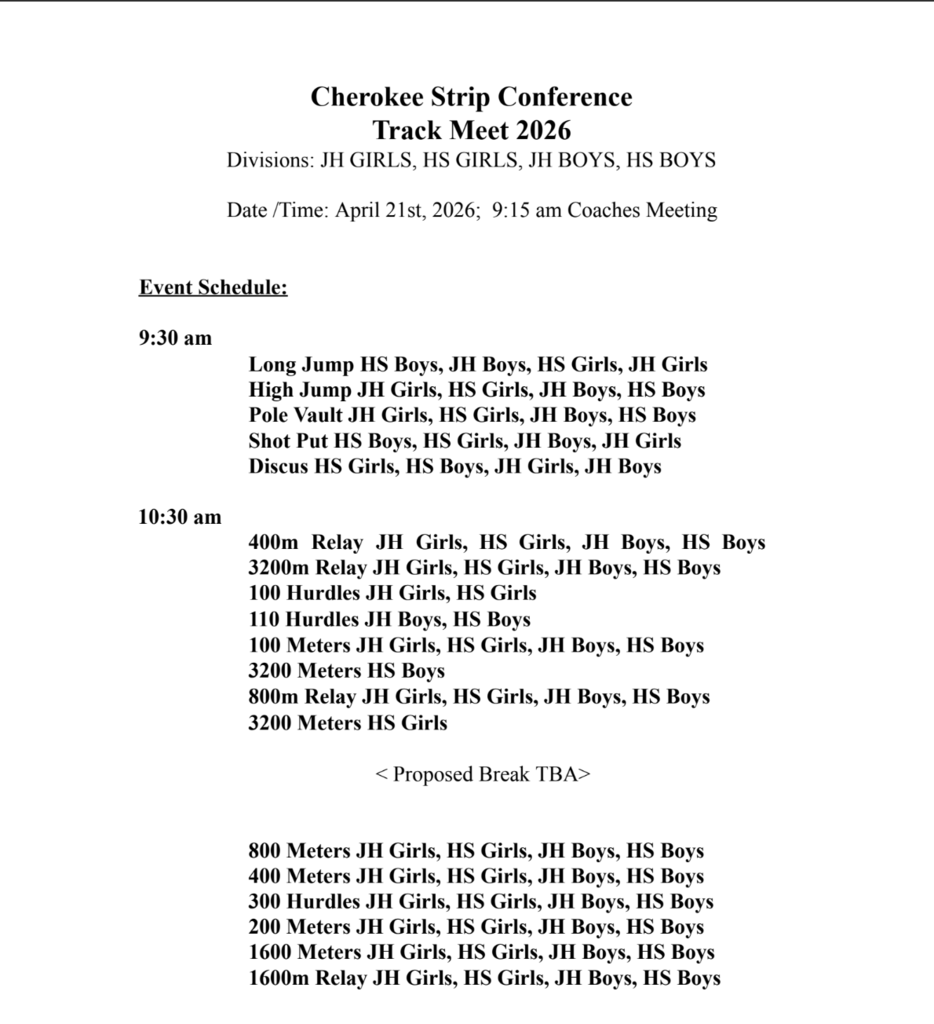 order of events