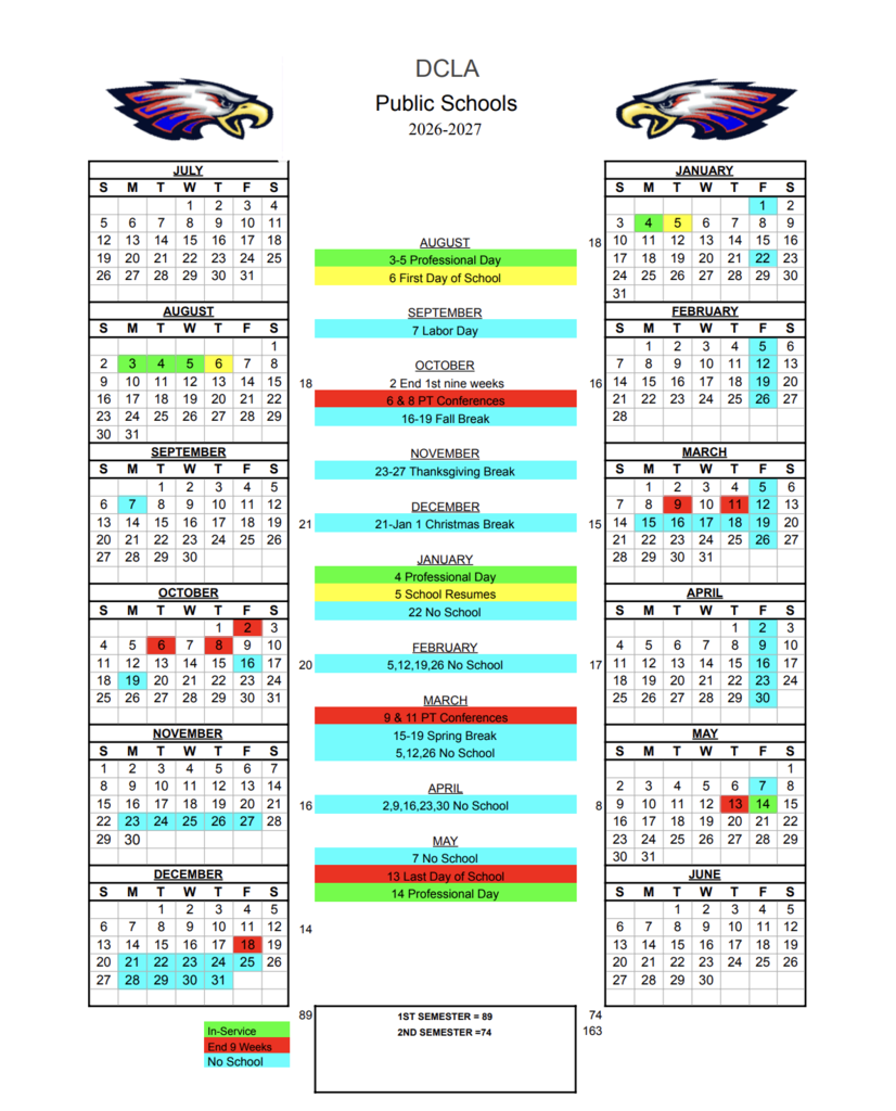26-27 calendar