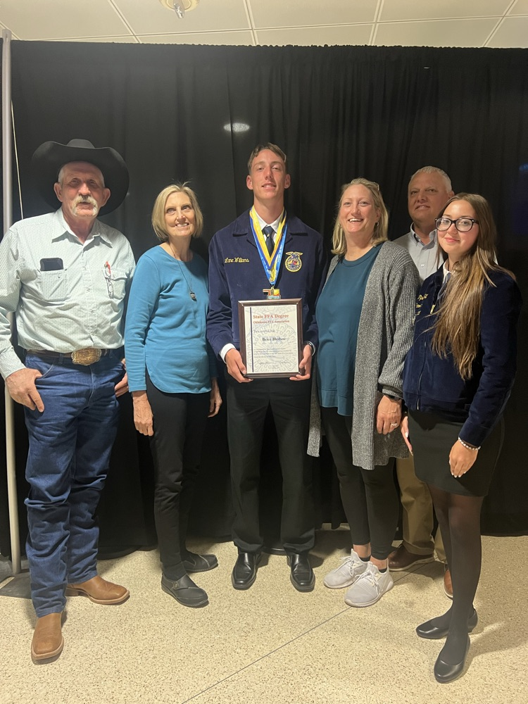 Brice with his family.