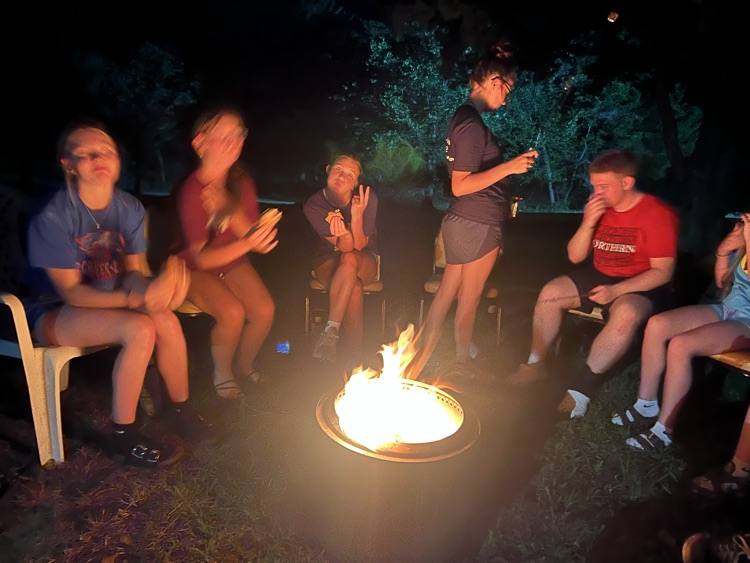 Annual fire and hotdog roast!