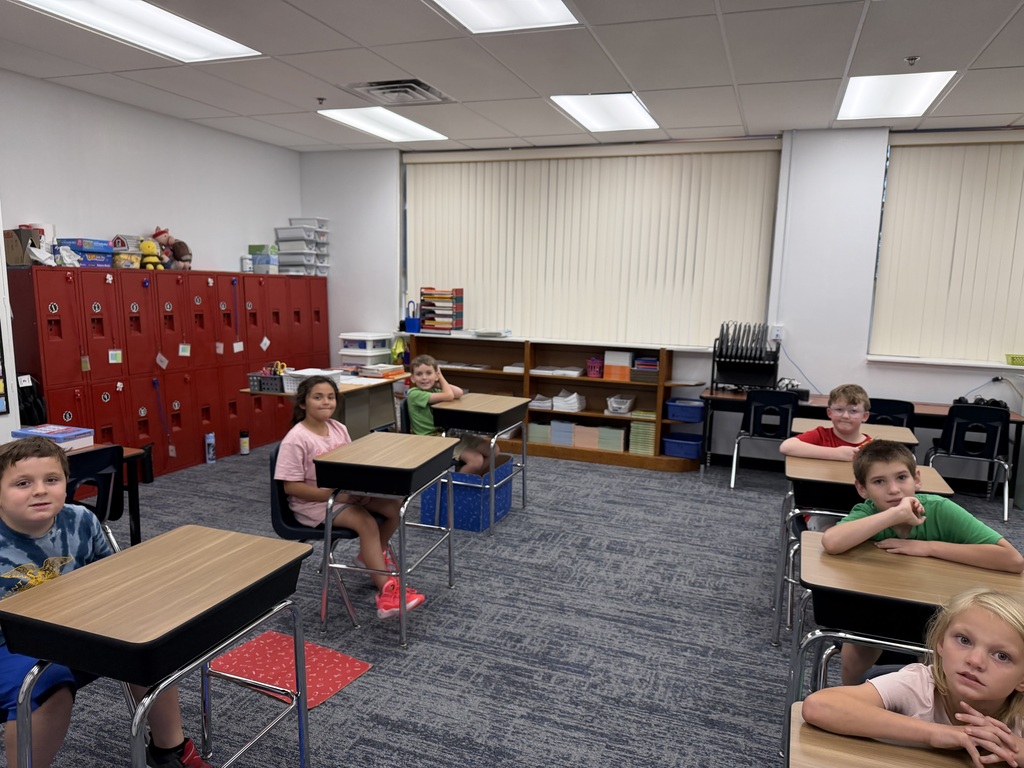 students at desks