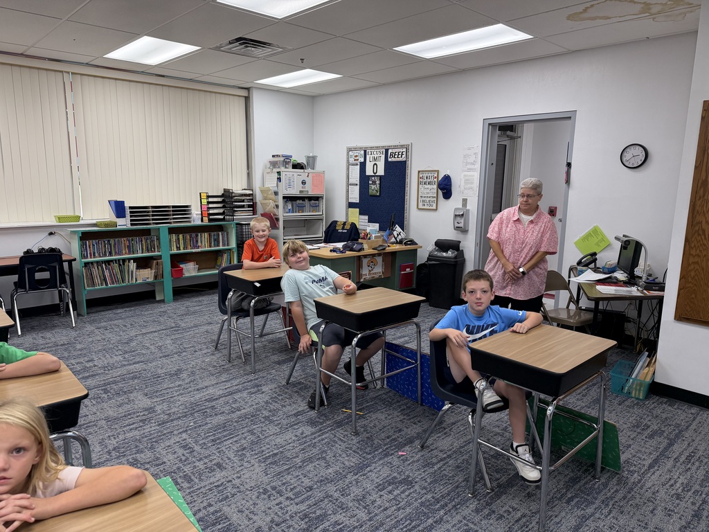 students at desks