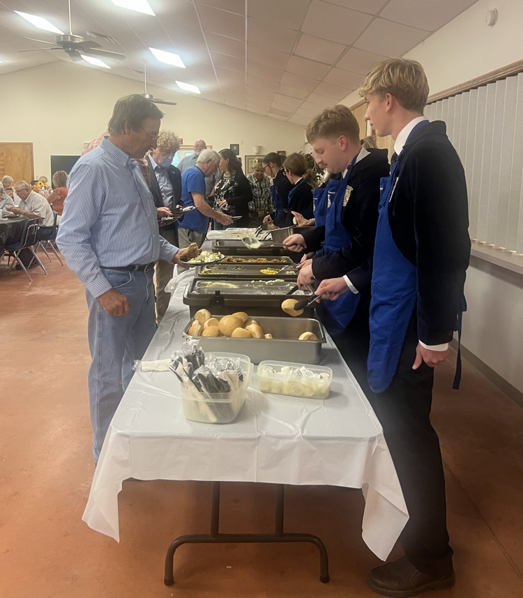 Serving dinner