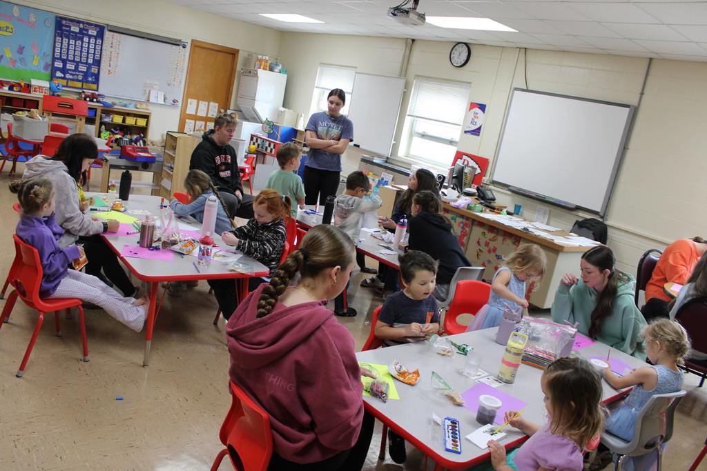 Preschool Class with high schoolers and preschoolers