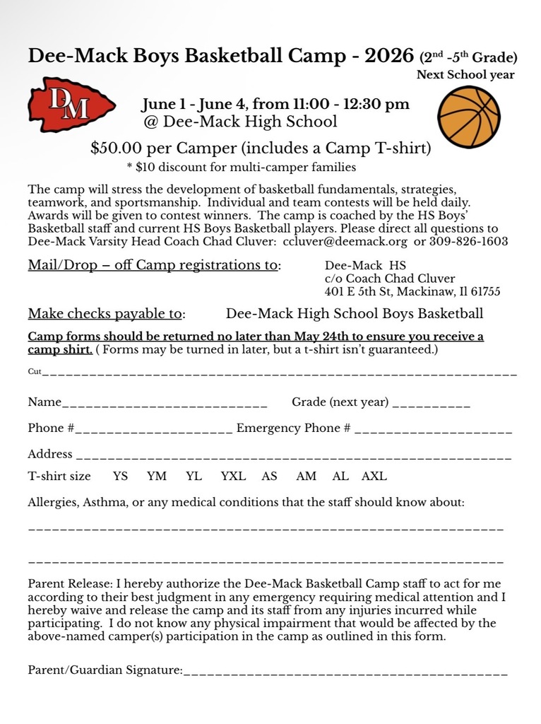 Boys Basketball Flyer for 2-5 Grades