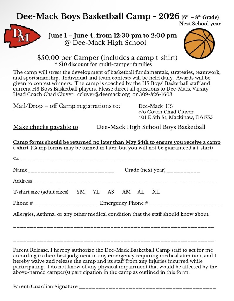 Boys Basketball Flyer for 6-8 Grades