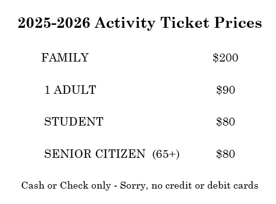 Activity Ticket Prices