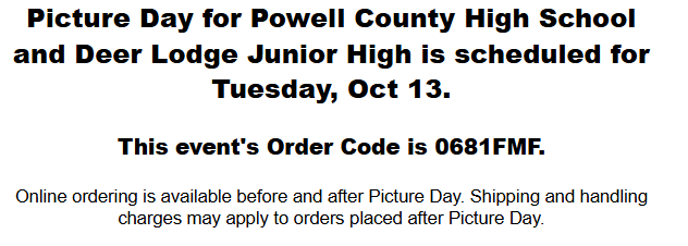 Picture Day info