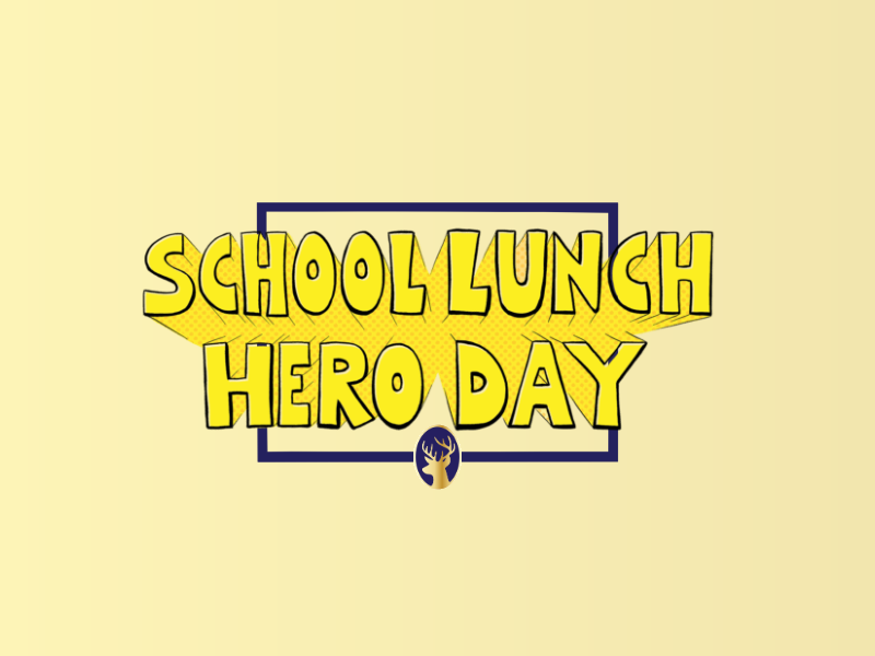 Banner for school lunch hero day