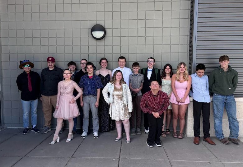 Photos of students and staff from Prom Spectacular