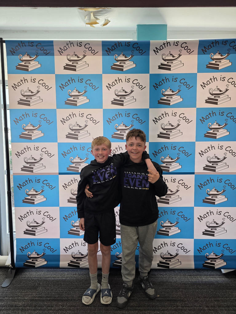 Middle School students at math is cool competition. 