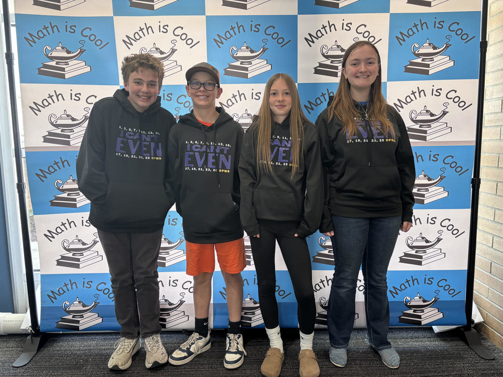 Middle School students at math is cool competition. 