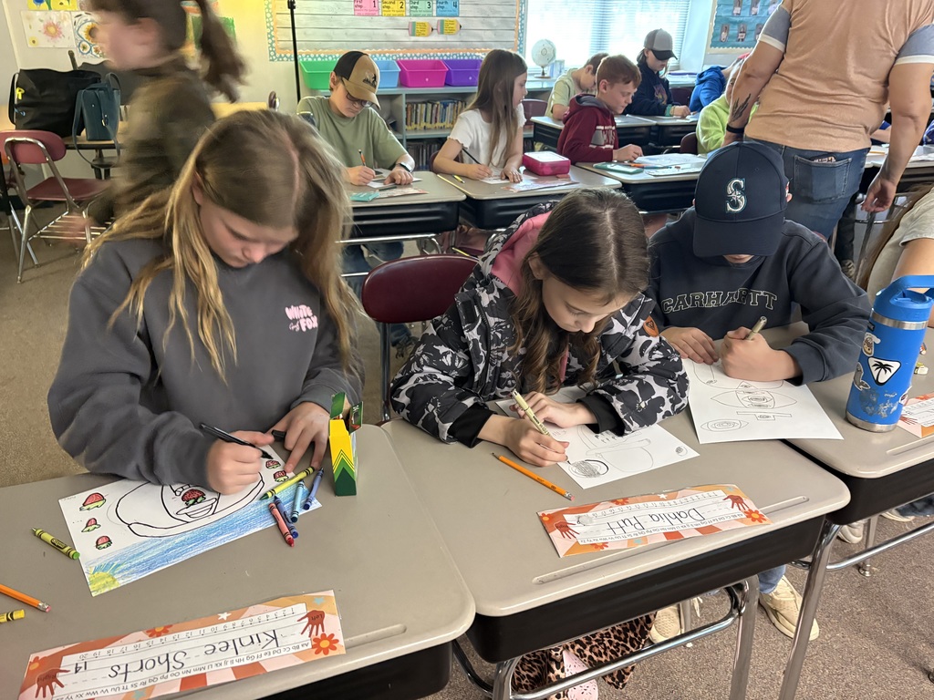 Arcadia students focused on drawing surrealist pieces. 