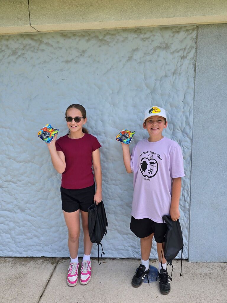 Kids at the  Arcadia Cornhole Club event