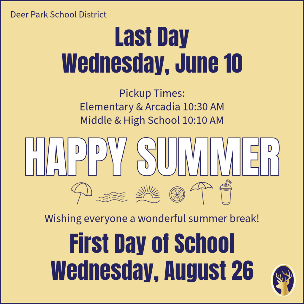 Last Day of School is June 10th, first day is August 26