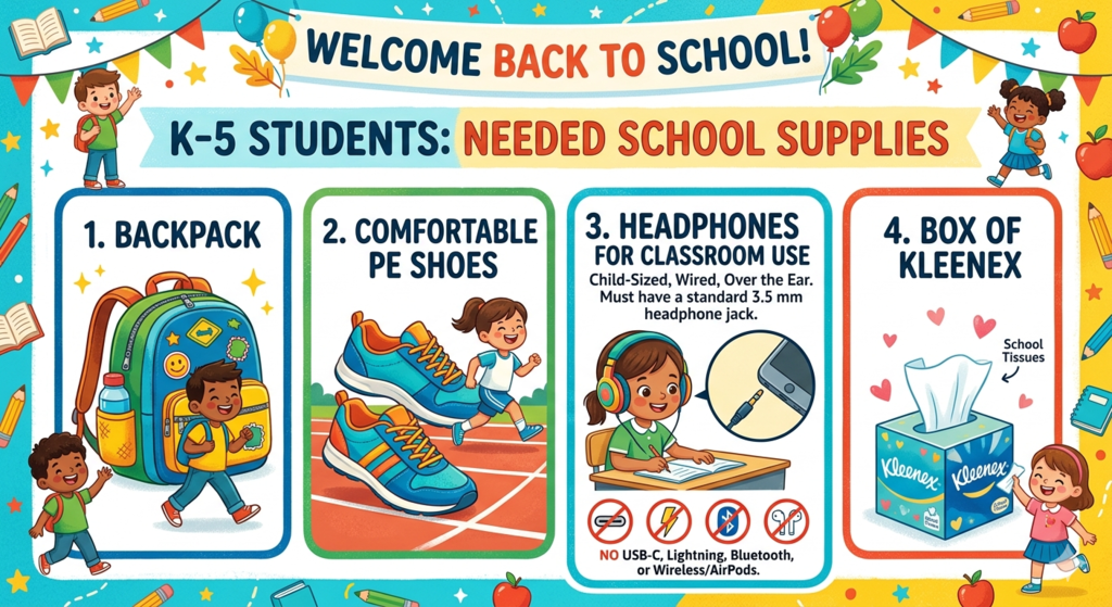 K-5 School Supplies